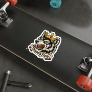 Thread and Flash Crowned Wolf Sticker — 5 × 5