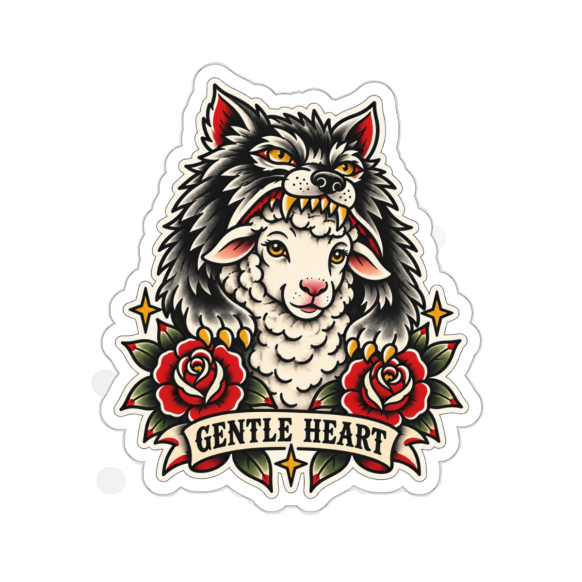 Gentle Heart Die-Cut Sticker