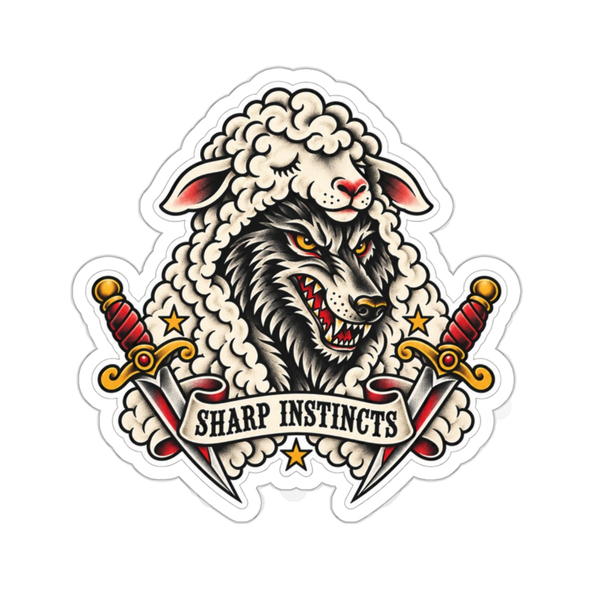 Sharp Instincts Die-Cut Sticker